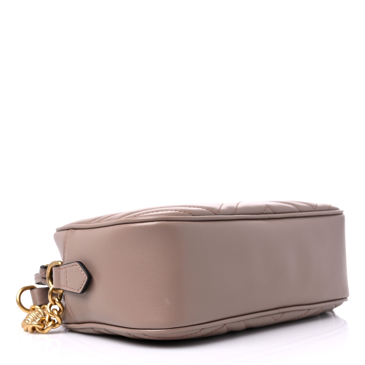 Gucci Calfskin Matelasse Small GG Marmont Chain Shoulder Bag Porcelain Rose 4 of 9