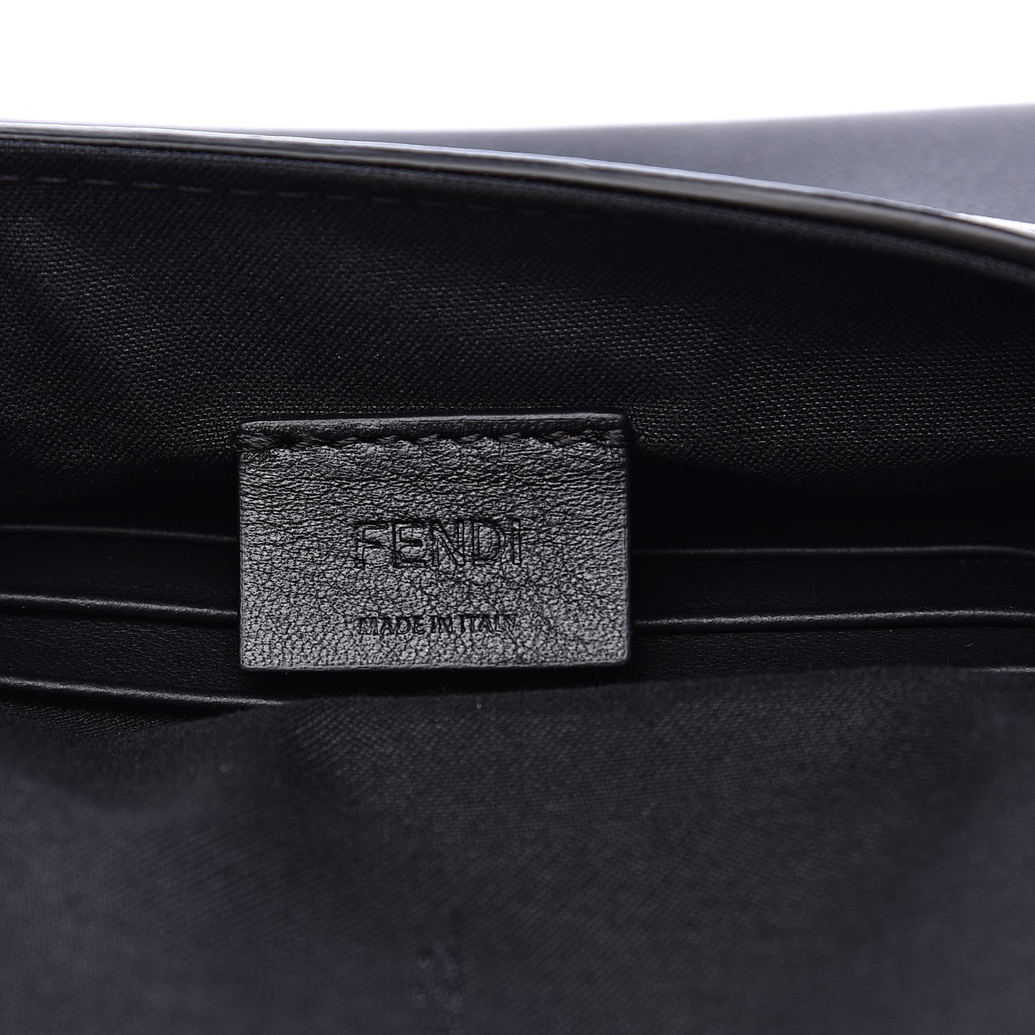 Fendi Vitello Grace Matte Duo Baguette Black 7 of 11