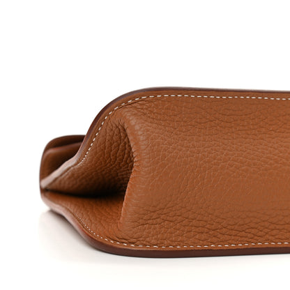 Hermes Taurillon Clemence Halzan 25 Gold 8 of 10