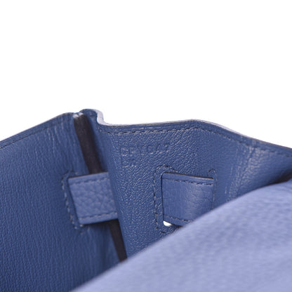 Hermes Taurillon Clemence Kelly Retourne 32 Bleu Brighton 9 of 42