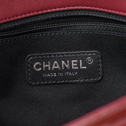 Chanel Patent Quilted Large Coco Shine Flap Burgundy 6 of 11