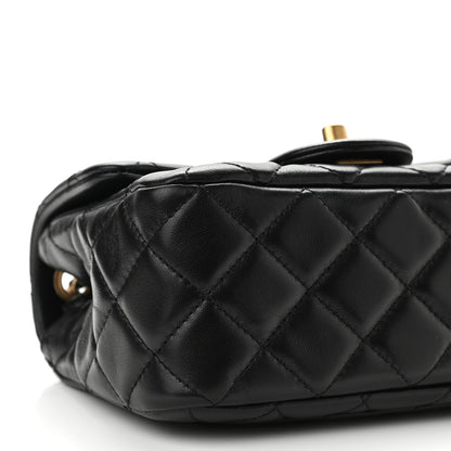 Chanel Lambskin Quilted Mini Pearl Crush Flap Black 8 of 11