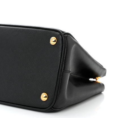 Prada Saffiano Medium Galleria Double Zip Tote Black 10 of 10