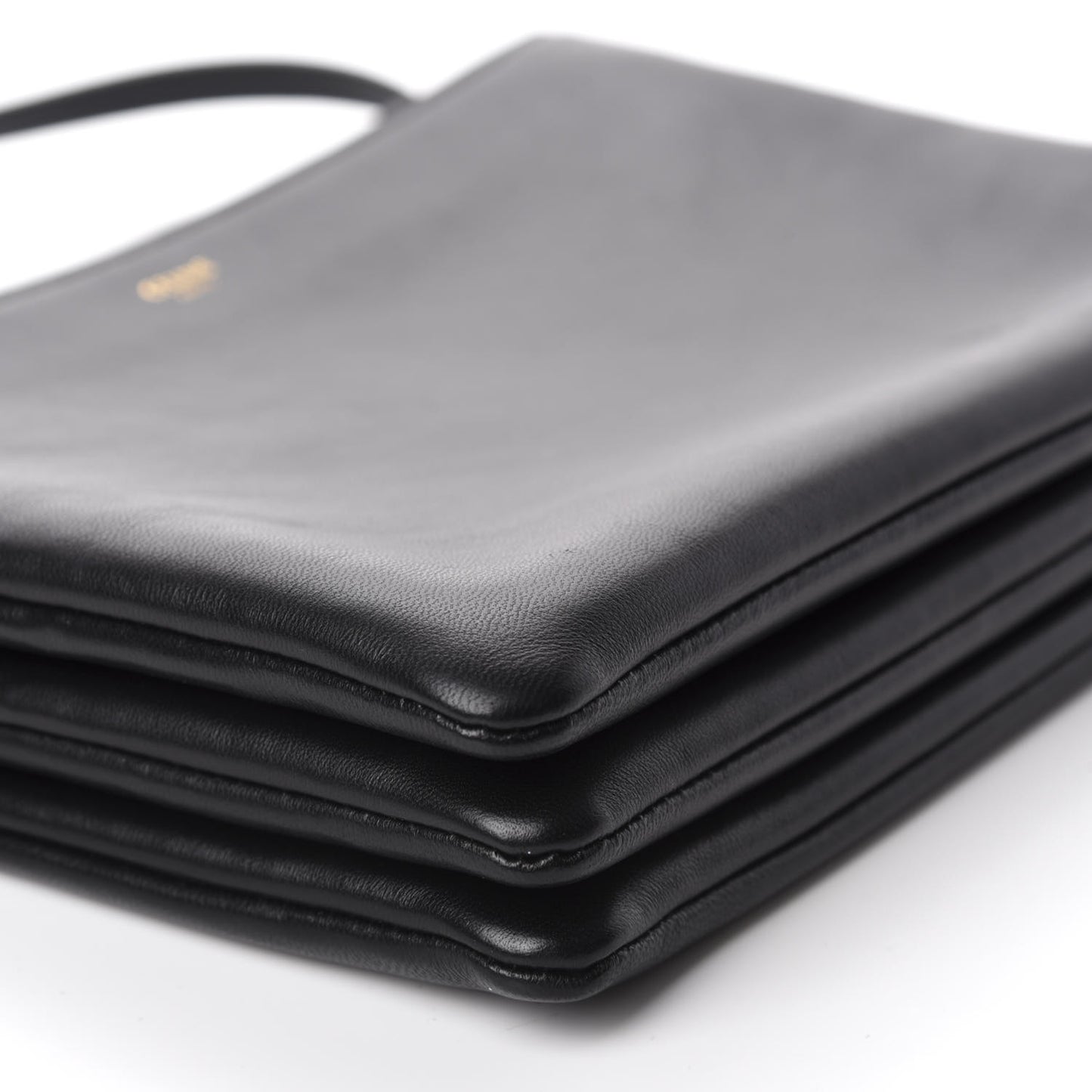 Lambskin Large Trio Crossbody Bag Black