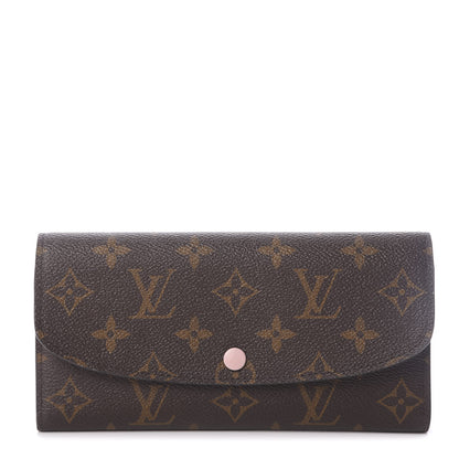 Louis Vuitton Monogram Emilie Wallet Rose Ballerine 1 of 6