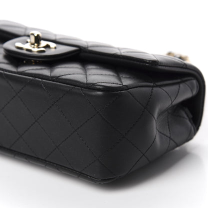 Chanel Lambskin Quilted Mini Rectangular Flap Black 7 of 11