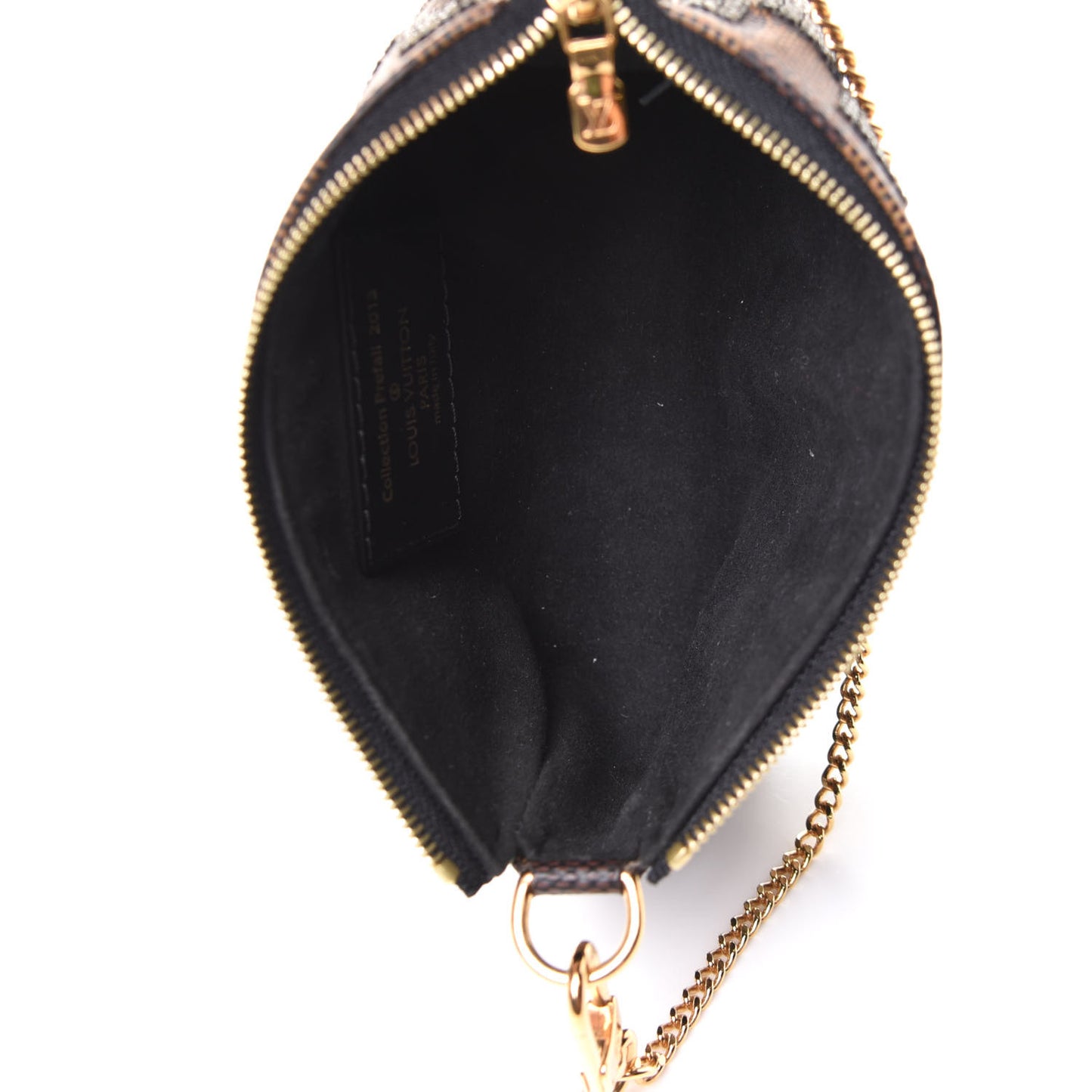 Damier Paillettes Mini Pochette Accessories Black
