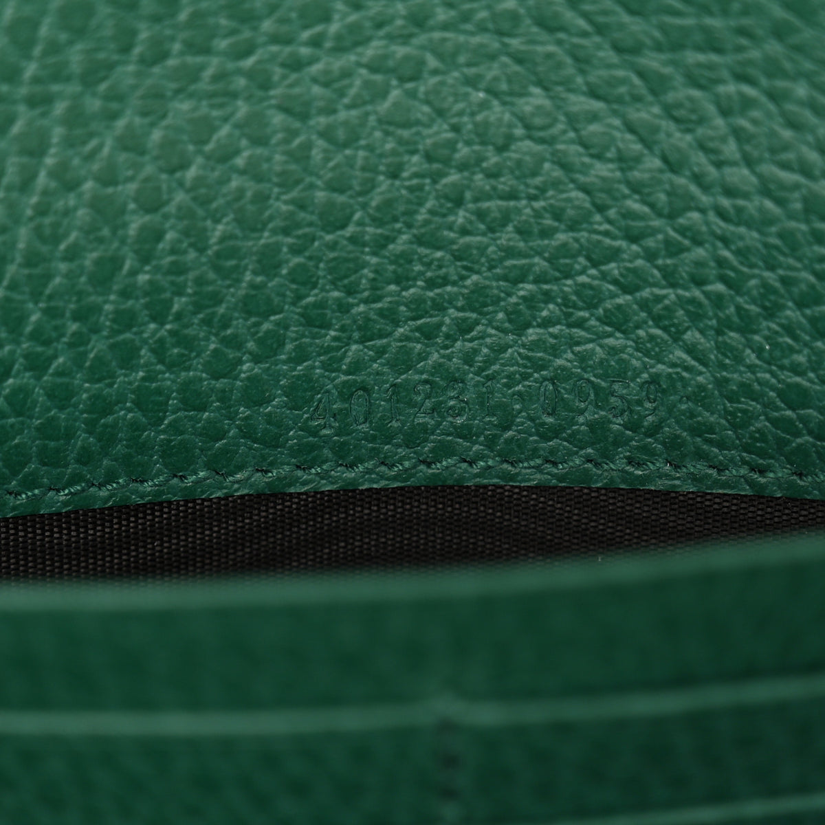 Gucci Calfskin Mini Dionysus Chain Wallet Emerald 6 of 11