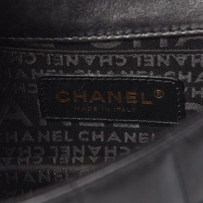 Chanel Lambskin Quilted Mini Chocolate Bar Camellia Flap Black 8 of 12
