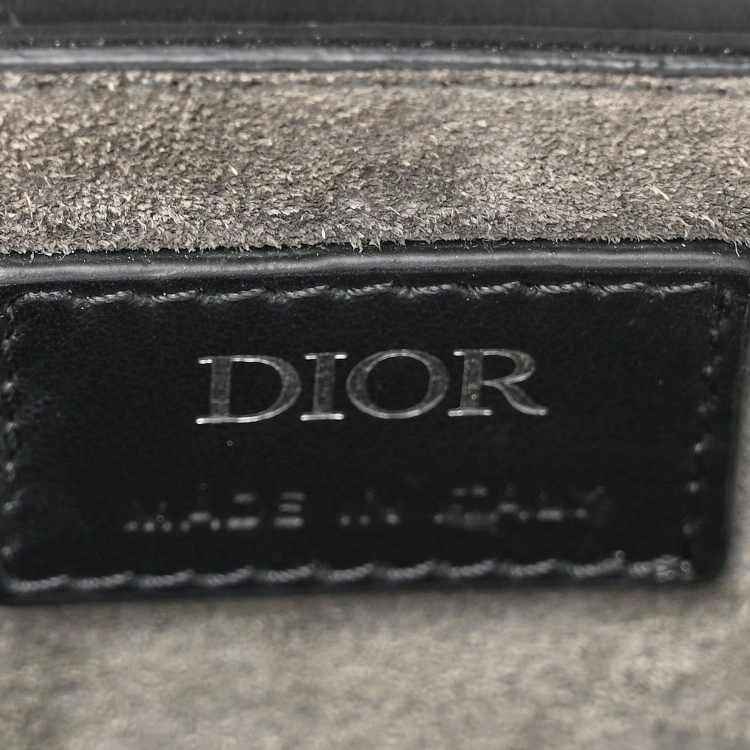 Christian Dior Patent Oblique Embossed Saddle Boxy Bag Black 6 of 10