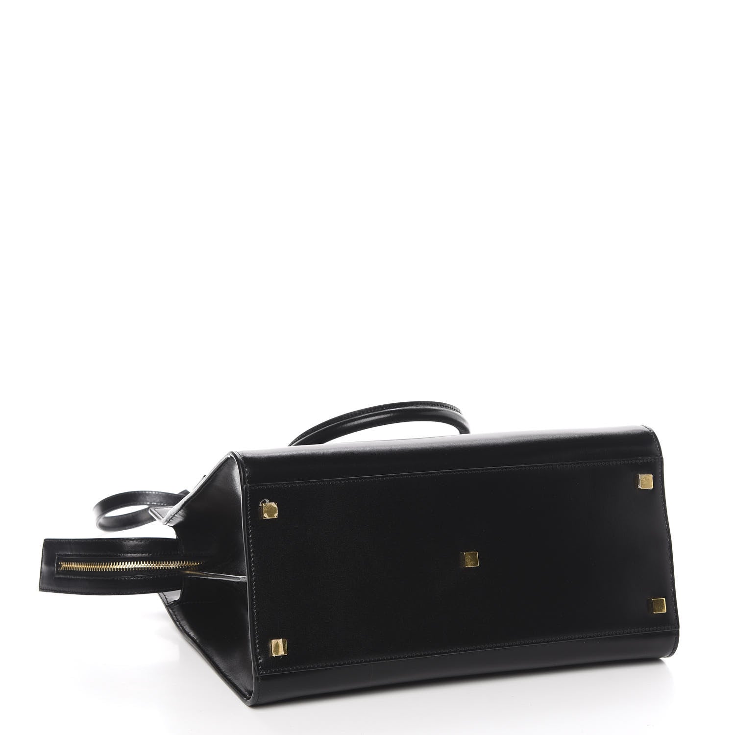 Saint Laurent Shiny Calfskin Medium Uptown Tote Black 5 of 10