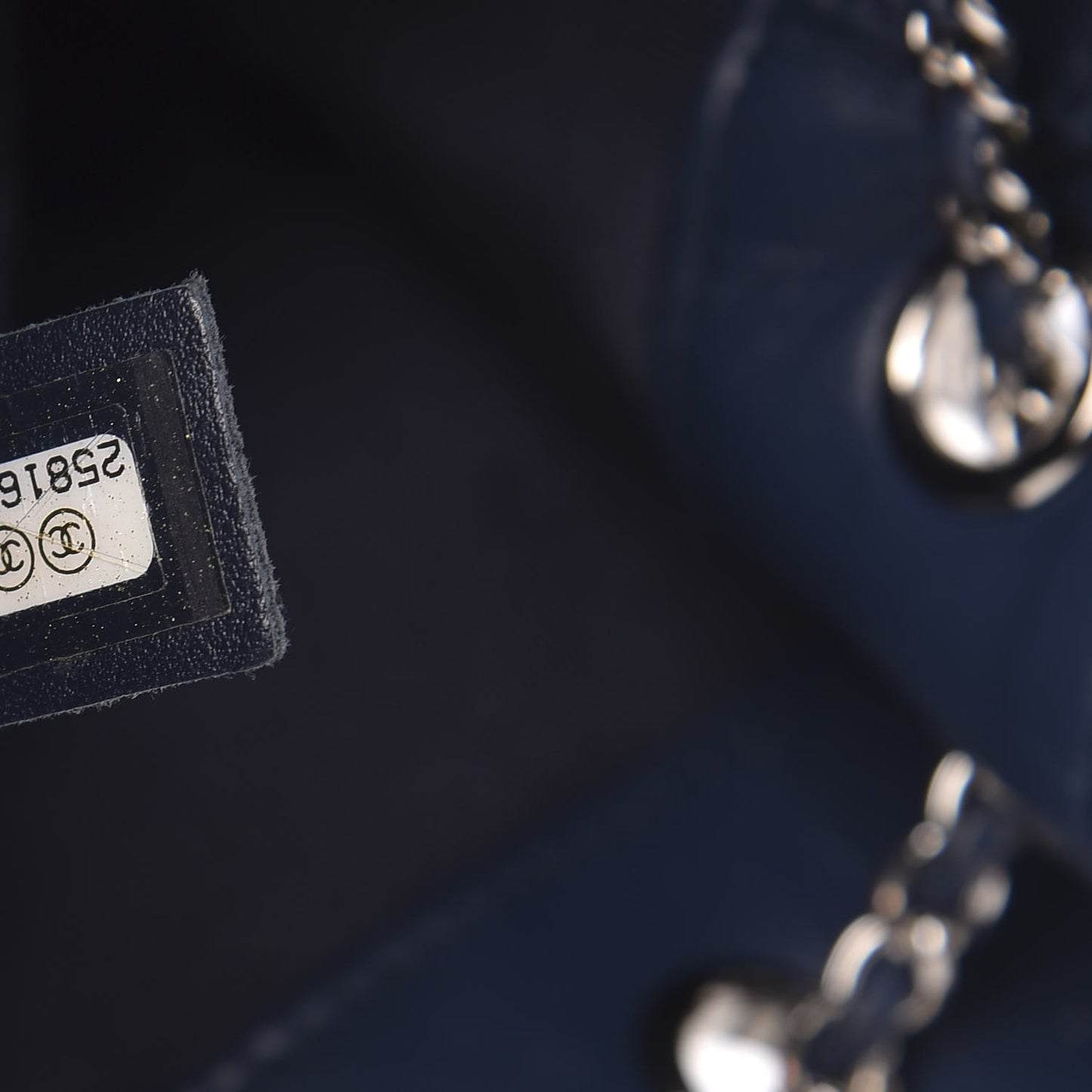 Aged Calfskin Quilted Small Drawstring Bag Blue