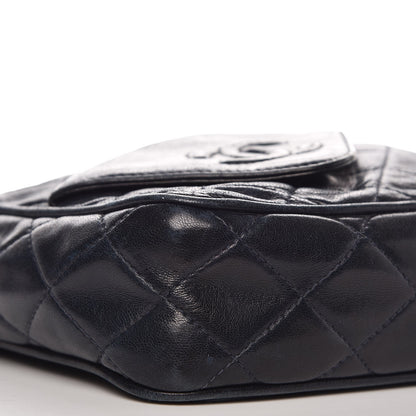 Chanel Lambskin Quilted CC Tassel Camera Case Blue 9 of 14