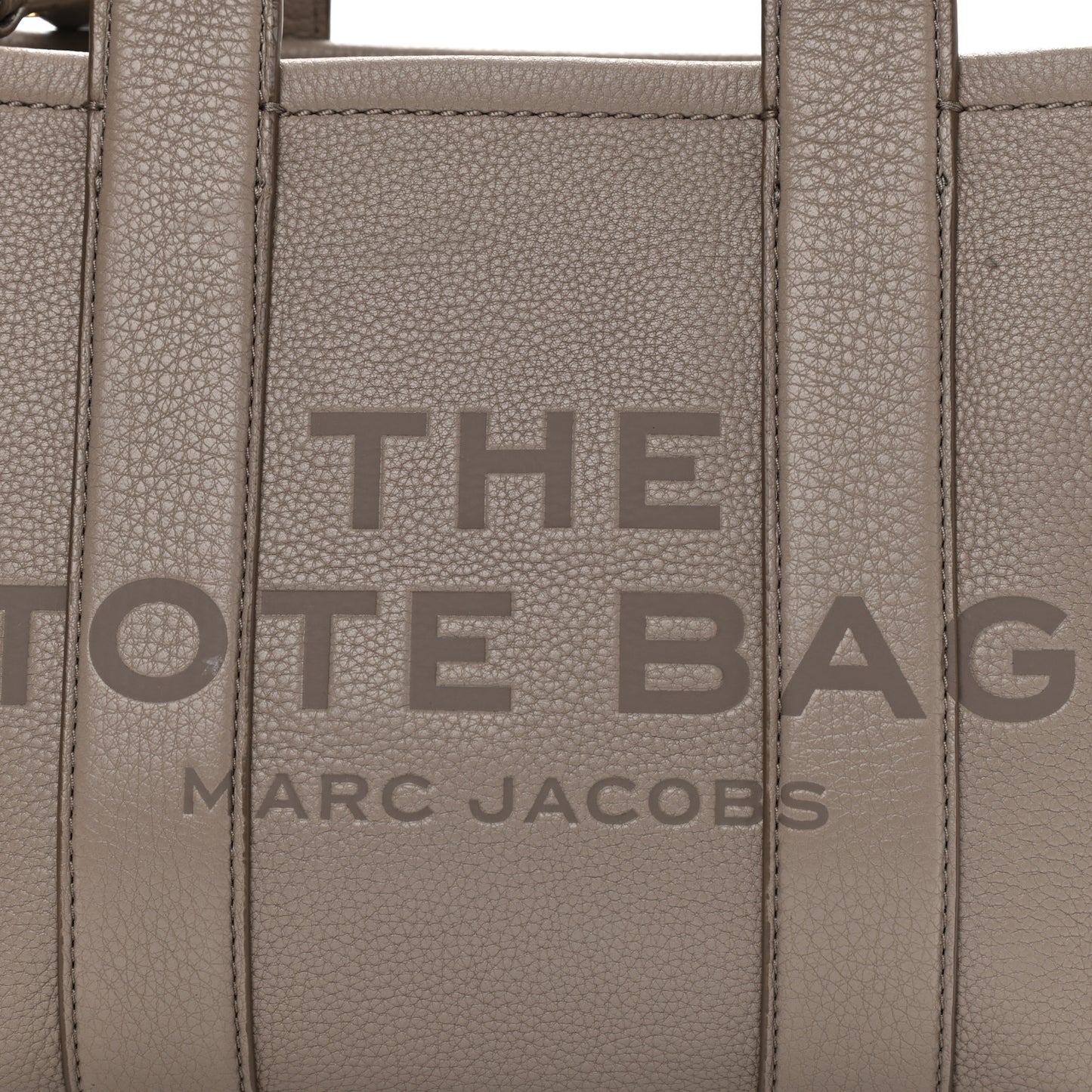 Grained Calfskin Small The Tote Bag Cement