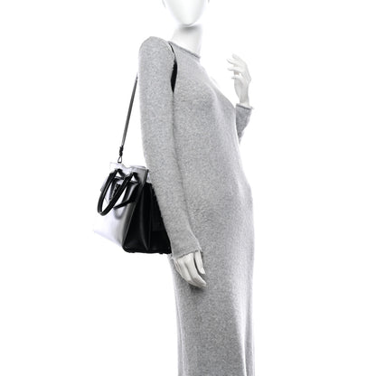 Saint Laurent Shiny Calfskin Medium Uptown Tote Black 2 of 10