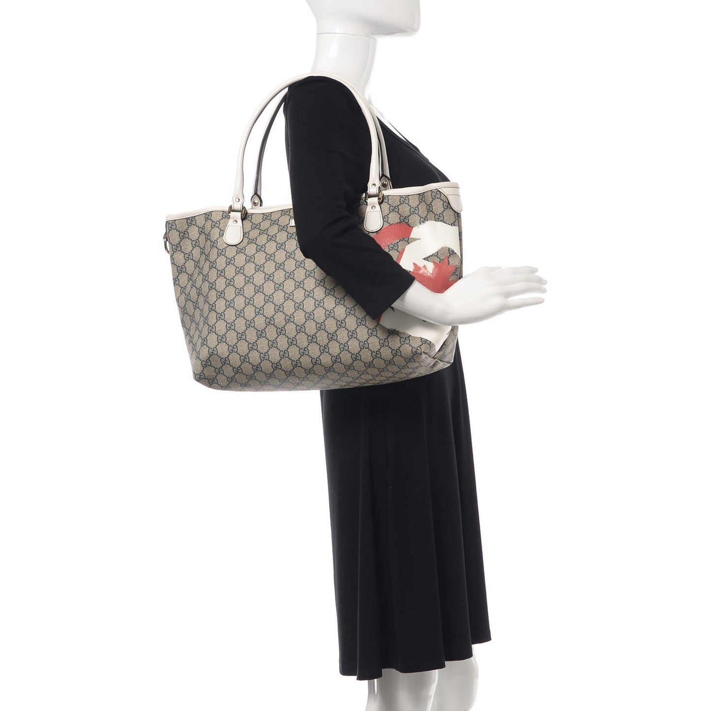 GG Plus Monogram Medium Canada Flag Unicef Tote Red