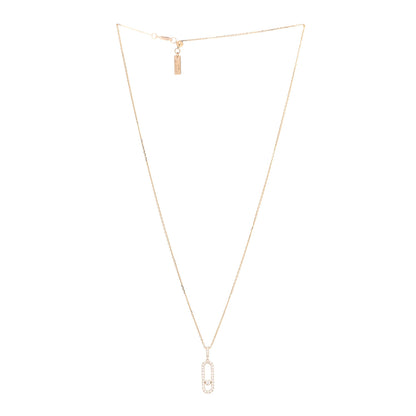 Messika 18K Yellow Gold Diamond LM Move Uno Pave Pendant Necklace 3 of 6