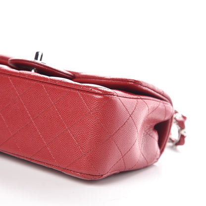 Chanel Caviar Quilted Mini Rectangular Flap Red 9 of 10