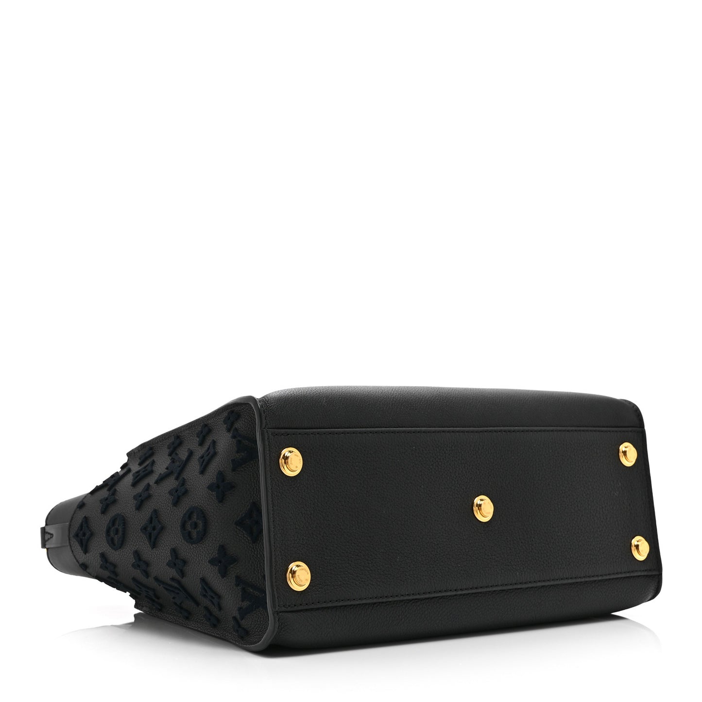 Calfskin Monogram Tufting On My Side Black