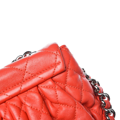 Chanel Washed Lambskin Mini Chain Around Messenger Red 15 of 17