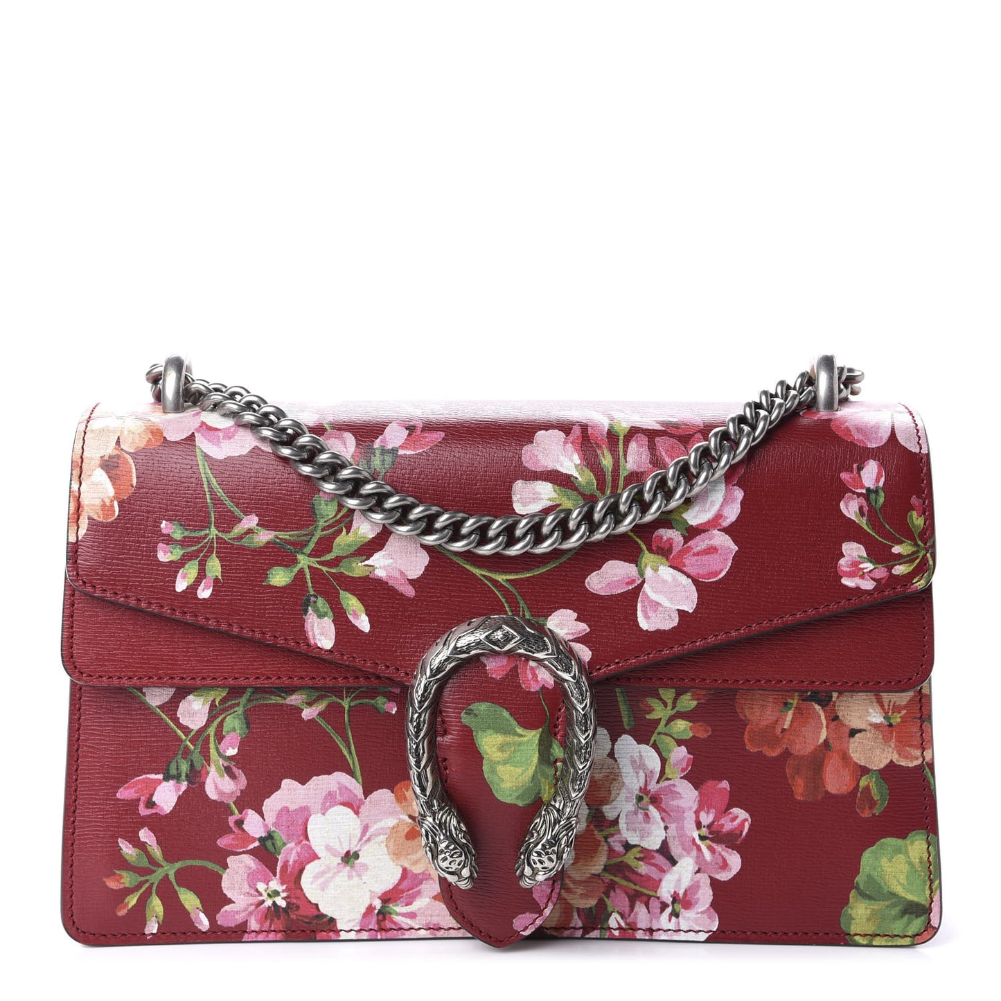 Calfskin Blooms Print Small Dionysus Shoulder Bag Romantic Cherry Multicolor