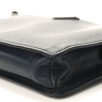 Prada Saffiano Clutch Wristlet Bag Navy 8 of 8