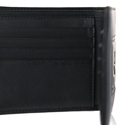 Fendi Vitello Liberty Bi-Color FF 1974 Embossed Inlay Bi-Fold Wallet Black 8 of 11