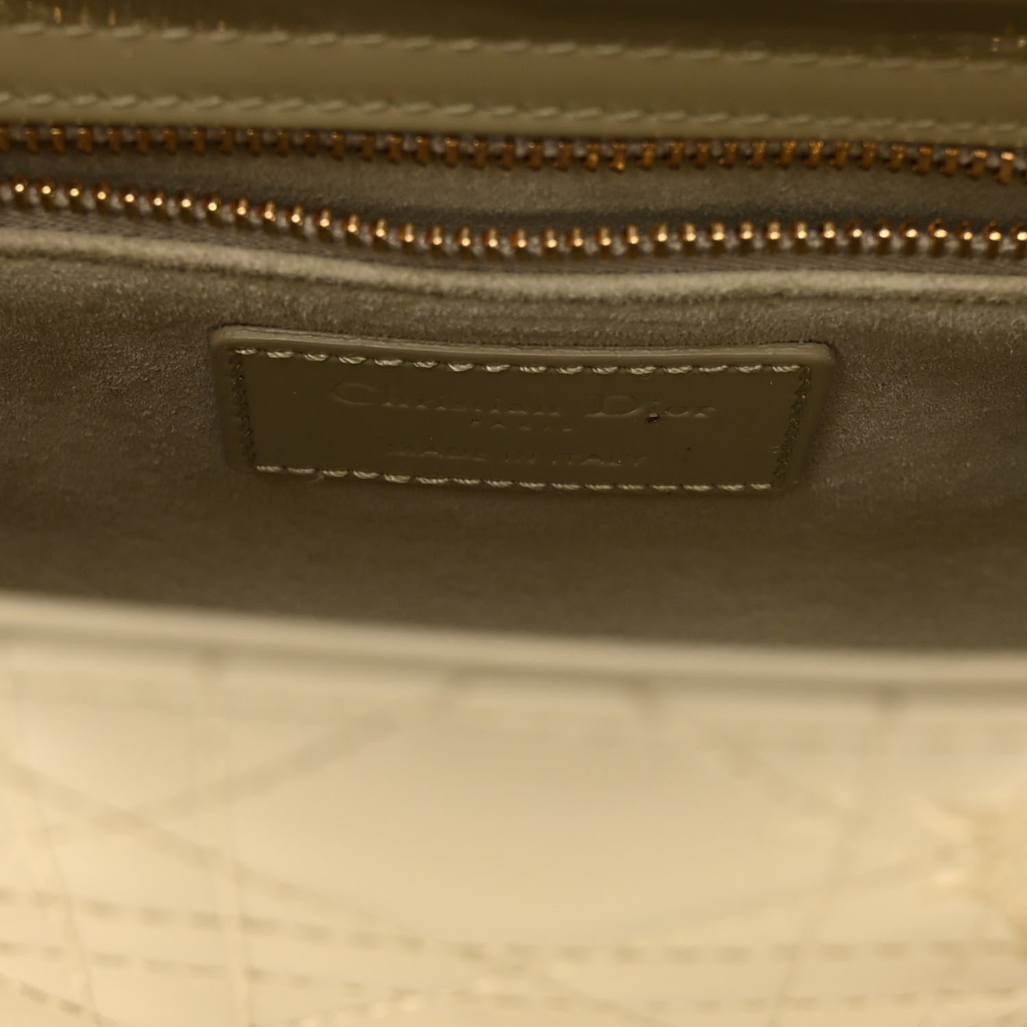 Christian Dior Patent Cannage Mini Lady Dior Sage Green 6 of 10