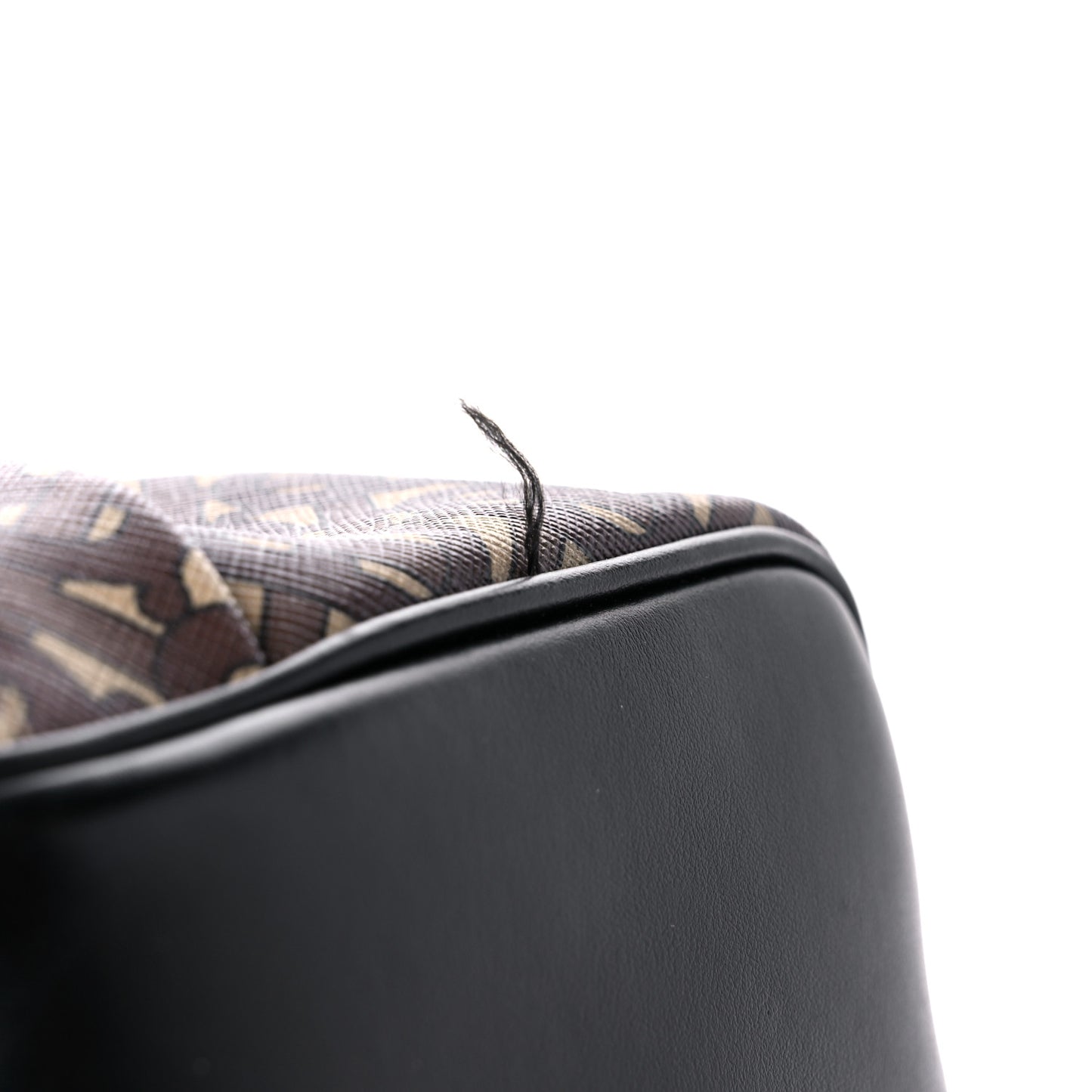E-Canvas Monogram Stripe Backpack Bridle Brown