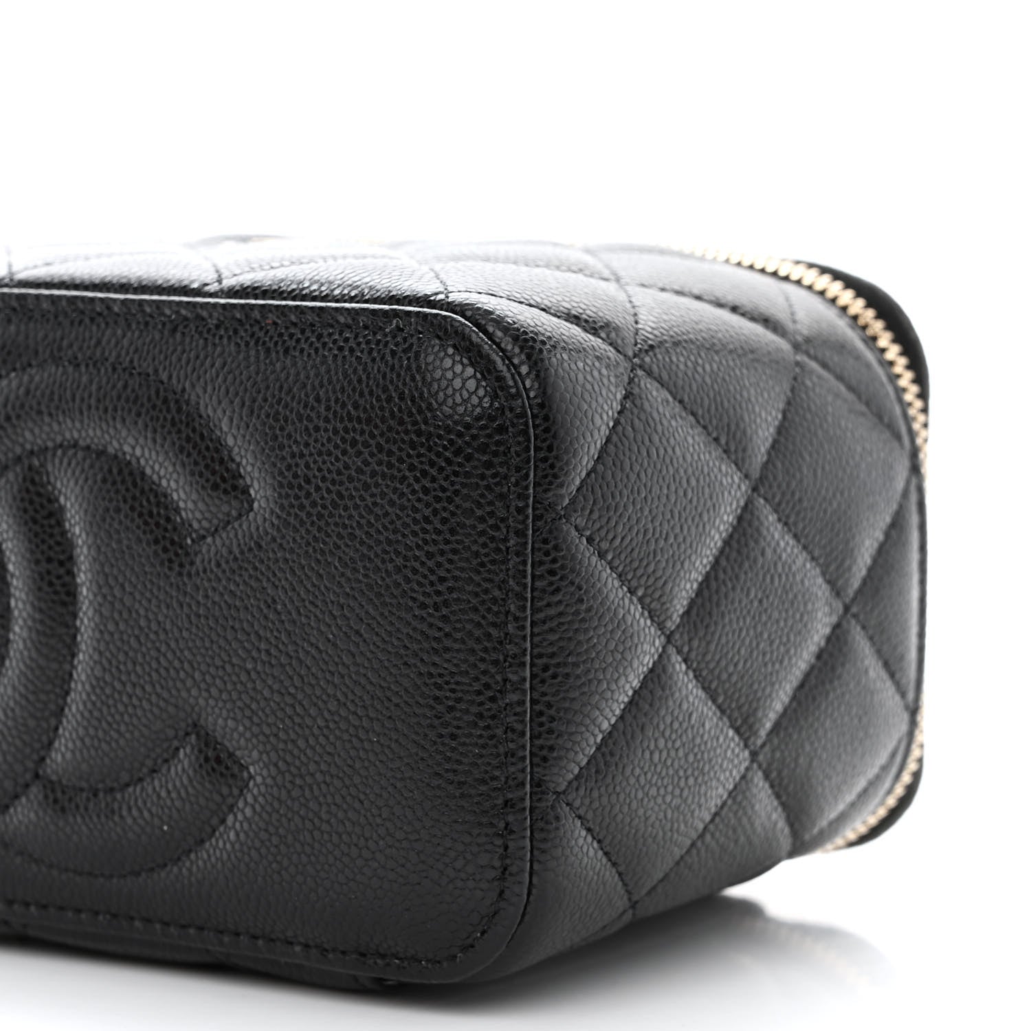 Chanel Caviar Quilted Small Vanity Case With Chain Black 10 of 11
