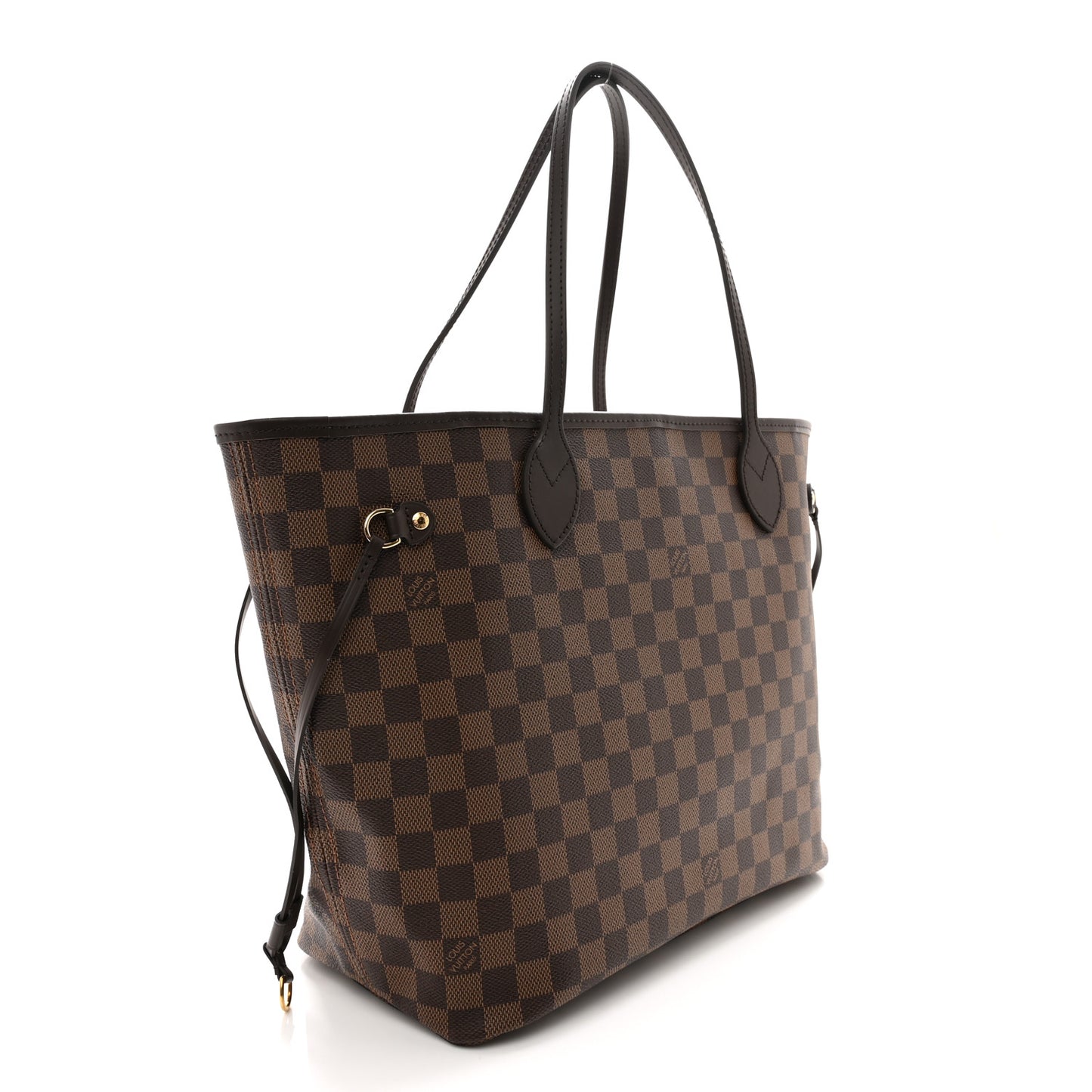 LOUIS VUITTON Damier Ebene Neo Neverfull MM Rose Ballerine