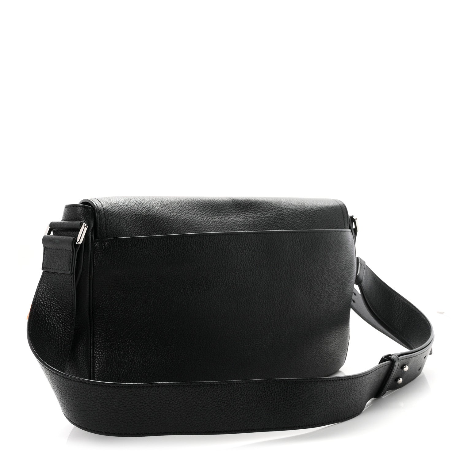 Christian Dior Grained Calfskin Saddle Messenger Bag Black 3 of 10