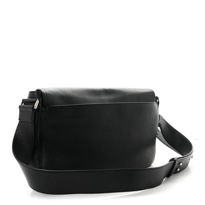 Christian Dior Grained Calfskin Saddle Messenger Bag Black 3 of 10