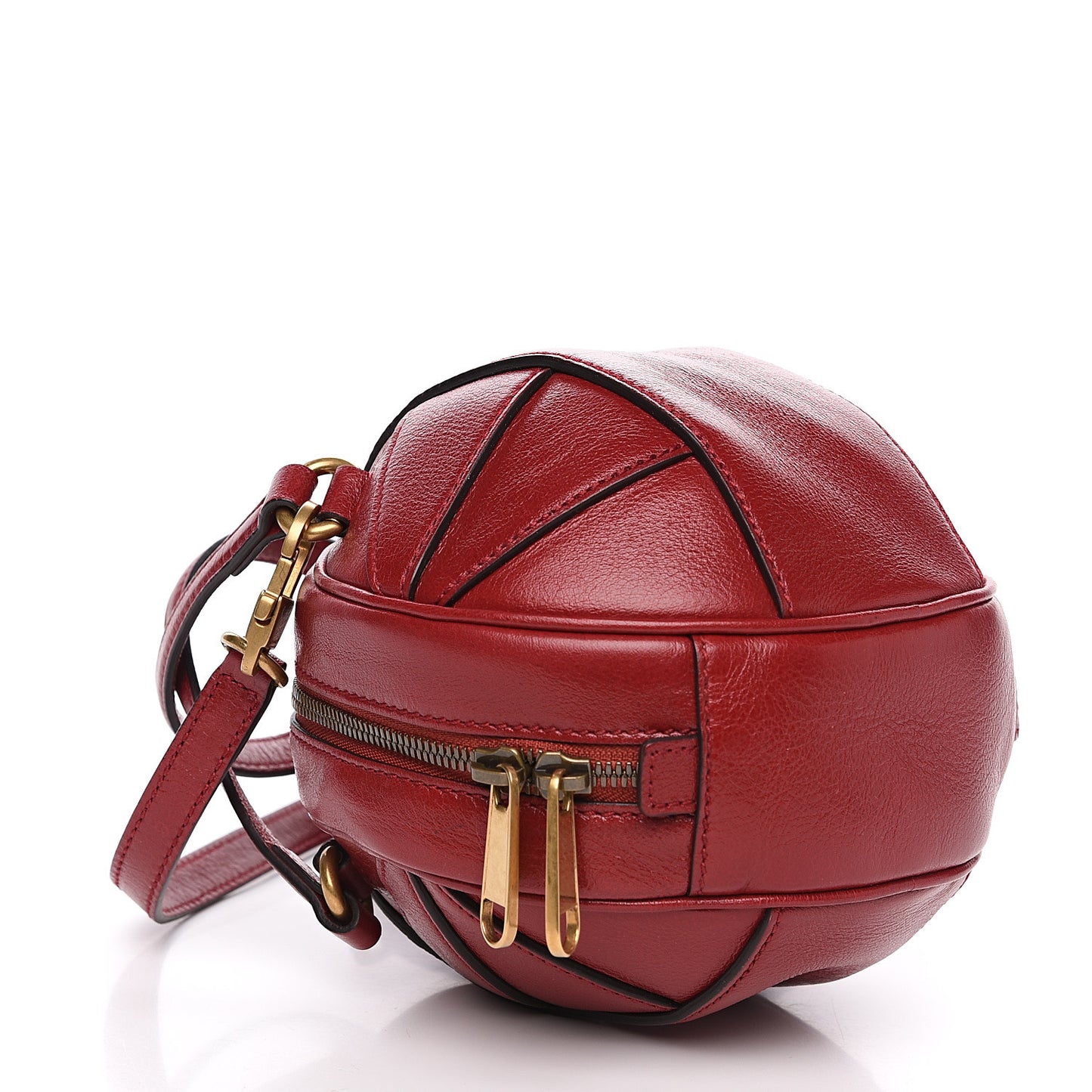 Piuma Lux Energy Mini Tifosa Basketball Shaped Shoulder Bag Romantic Cerise