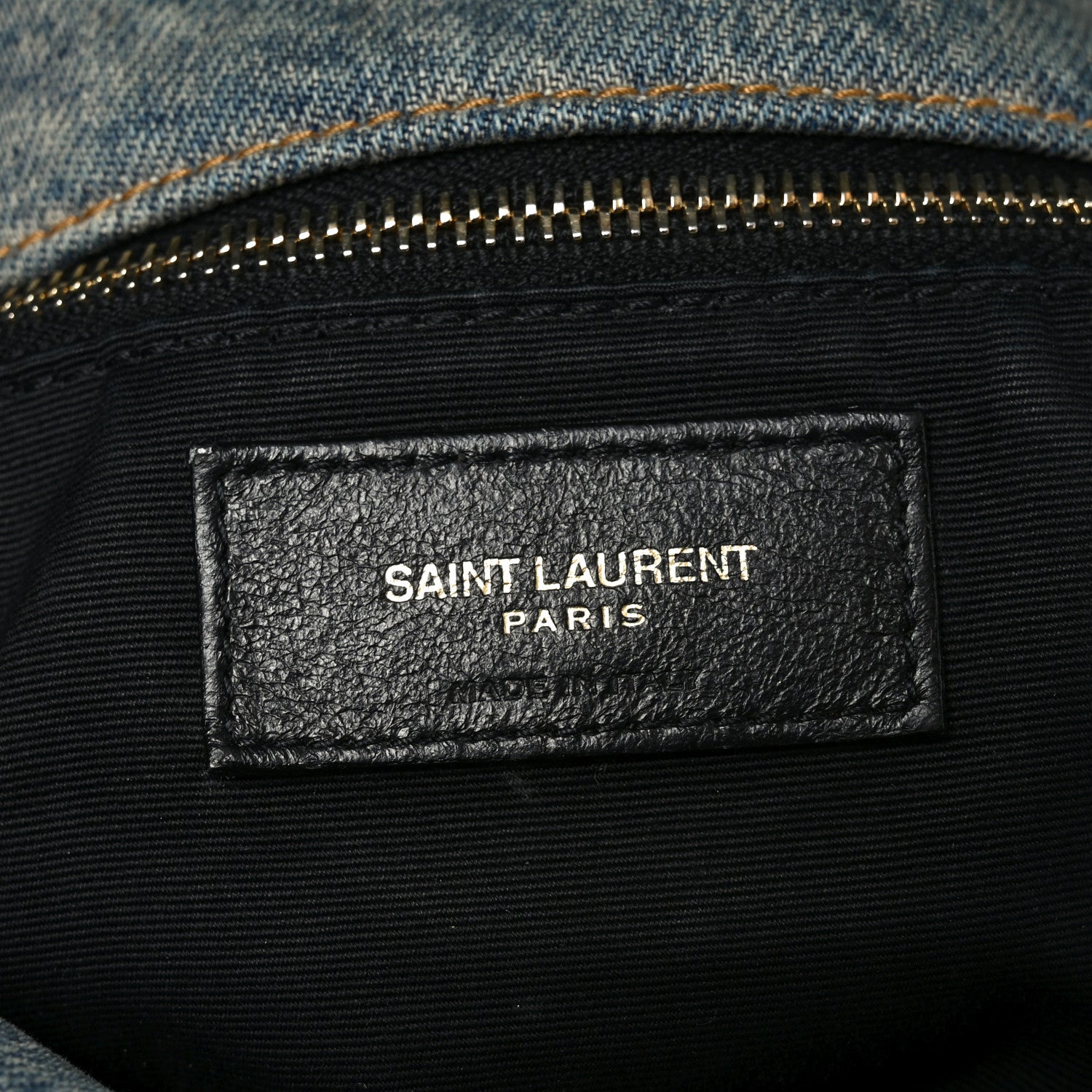 Saint Laurent Denim Quilted Medium Loulou Puffer Monogram Chain Satchel Blue Cinnamon 6 of 10