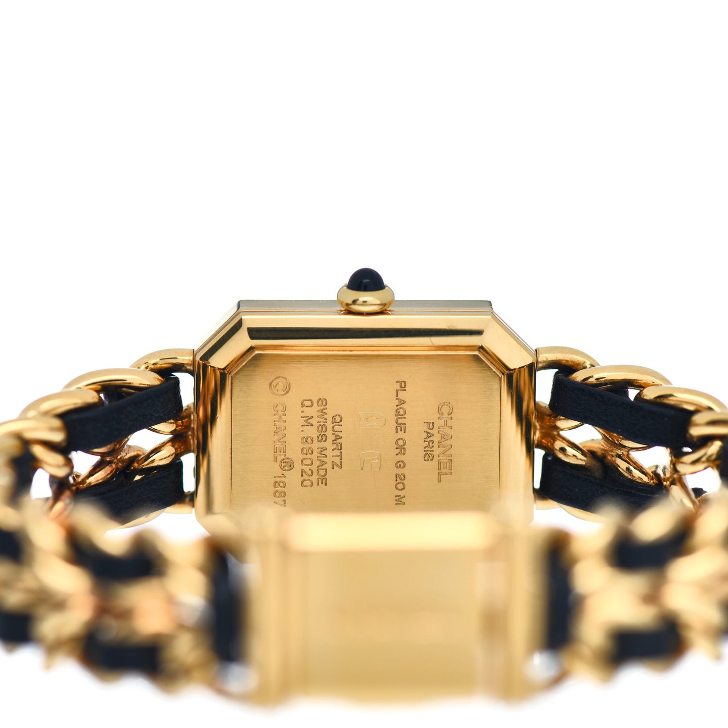 Stainless Steel Lambskin 20mm Chain Premiere Quartz Watch Gold M