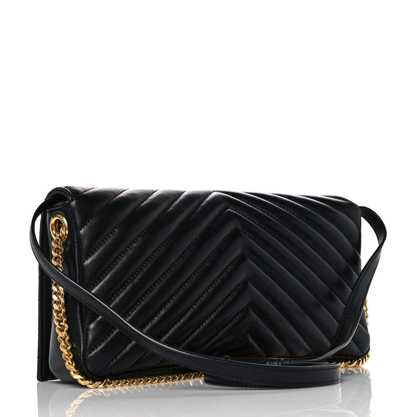 Lambskin Matelasse Monogram Kate 99 Black