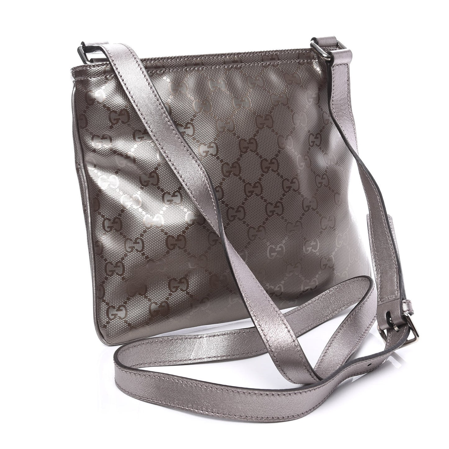 Imprime Monogram Small Flat Messenger Bag Mauve