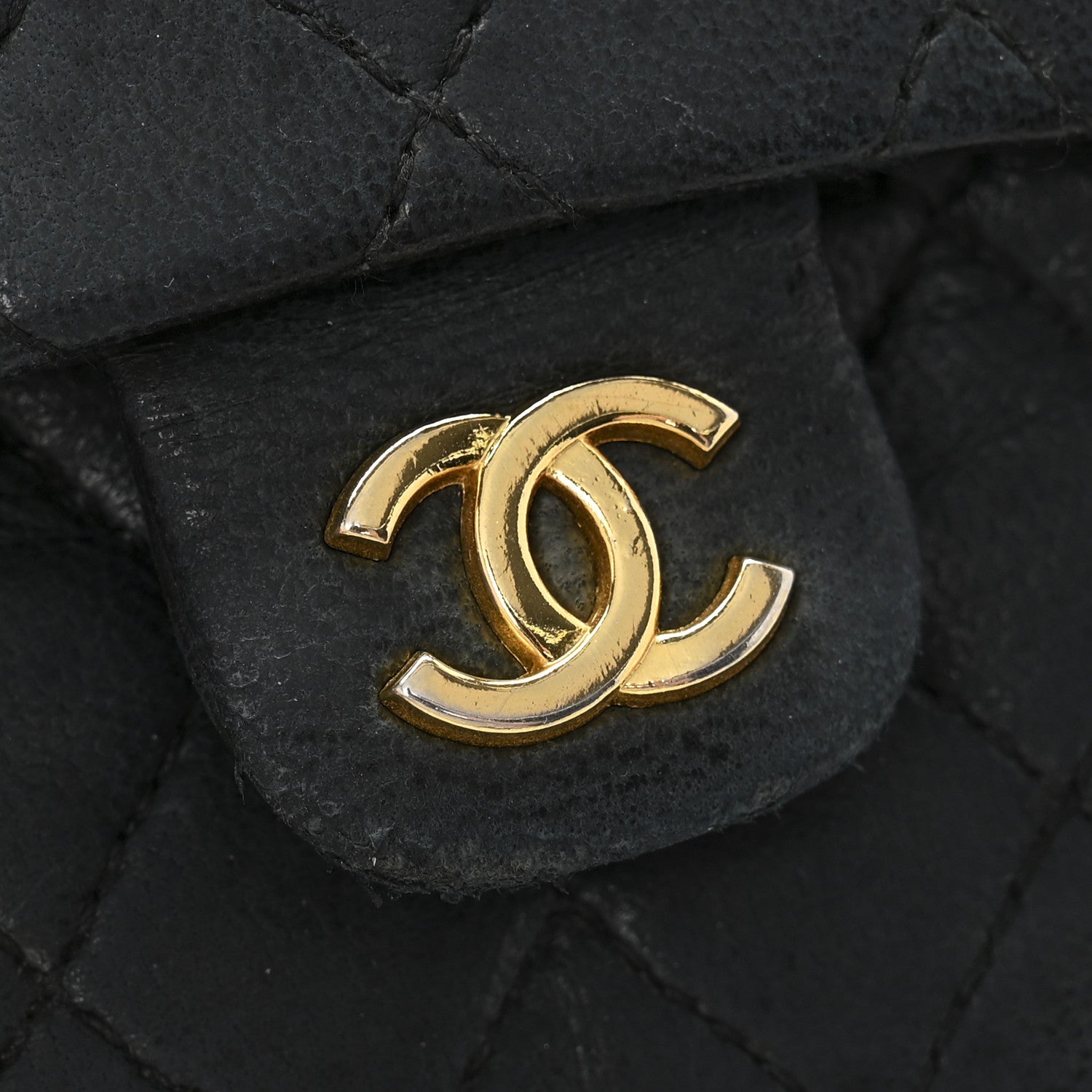 Chanel Lambskin Quilted Mini Flap Belt Bag Charm Black Black 9 of 12