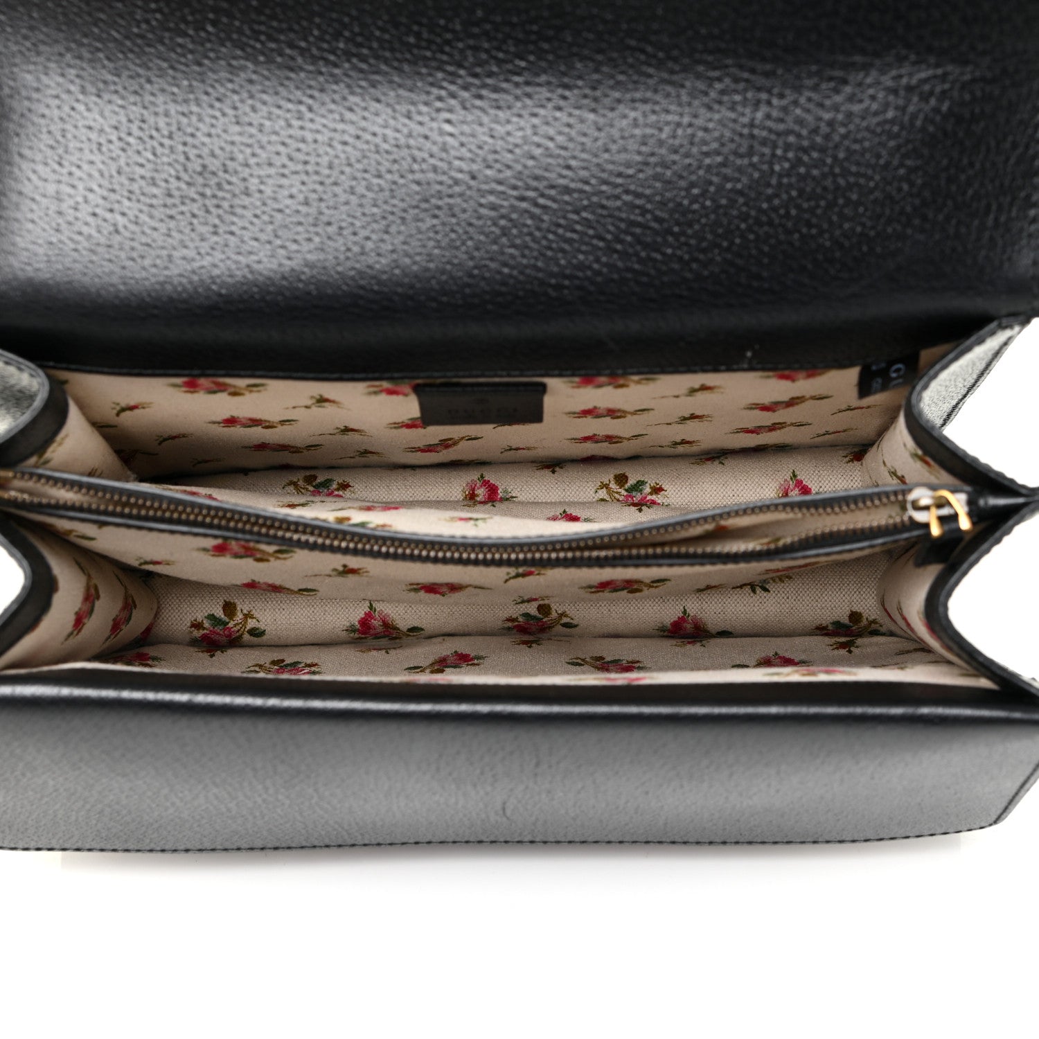 Gucci Calfskin Web Floral Embroidered Medium Dionysus Shoulder Bag Black 5 of 16