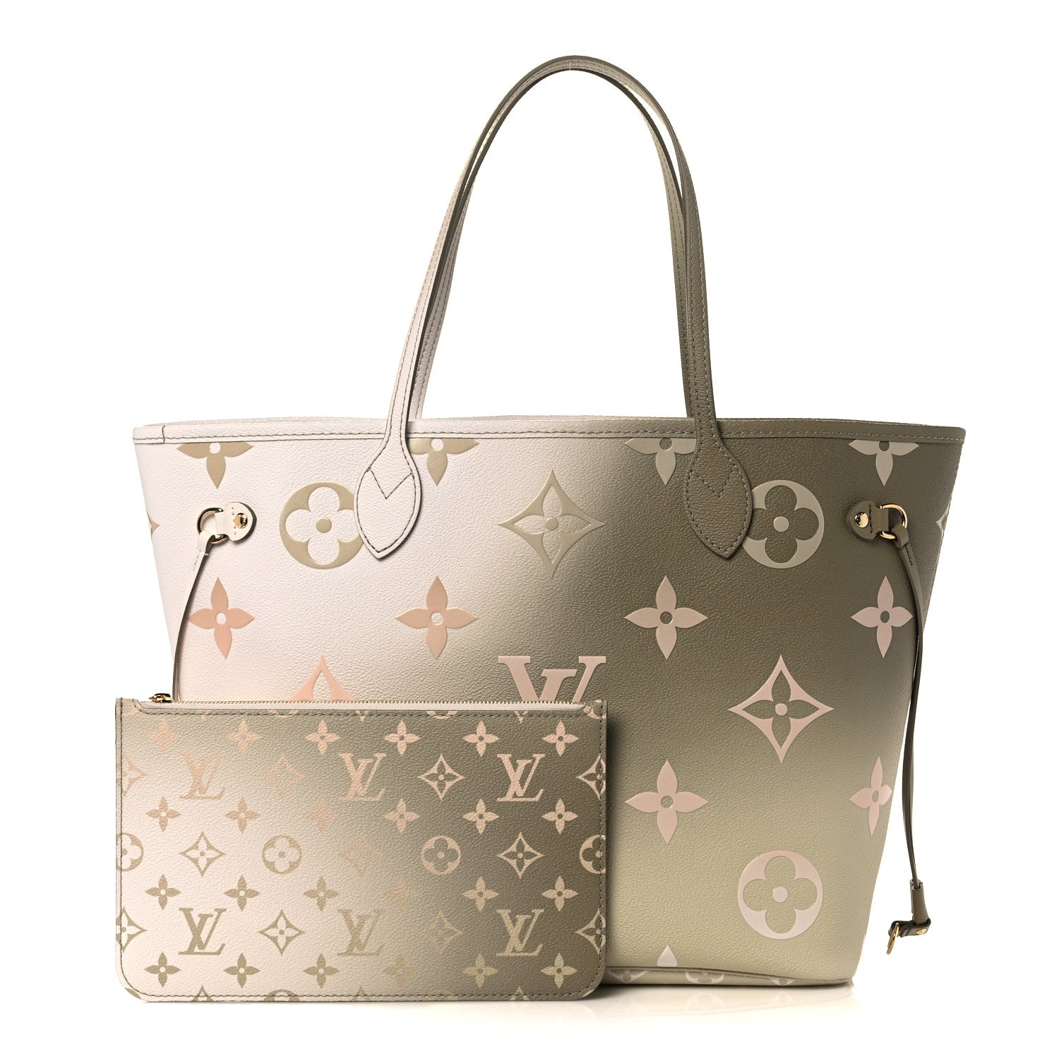Louis Vuitton Monogram Giant Spring In The City Neverfull MM Sunset Kaki 1 of 10