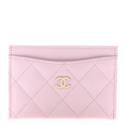 Chanel Caviar Quilted Card Holder Light Pink 1 of 11