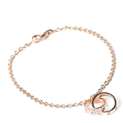 Cartier 18K Pink Gold Interlocking LOVE Bracelet 1 of 6