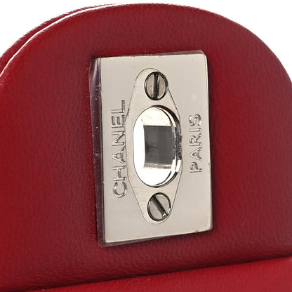 Chanel Lambskin Quilted Mini Rectangular Flap Red 12 of 13