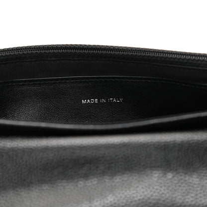 Chanel Caviar Half Moon Wallet On Chain WOC Black 7 of 12