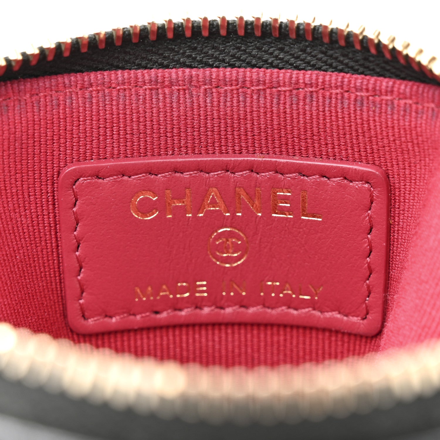 Chanel Lambskin Quilted Chanel 19 Zip Card Holder Wallet Black 6 of 10