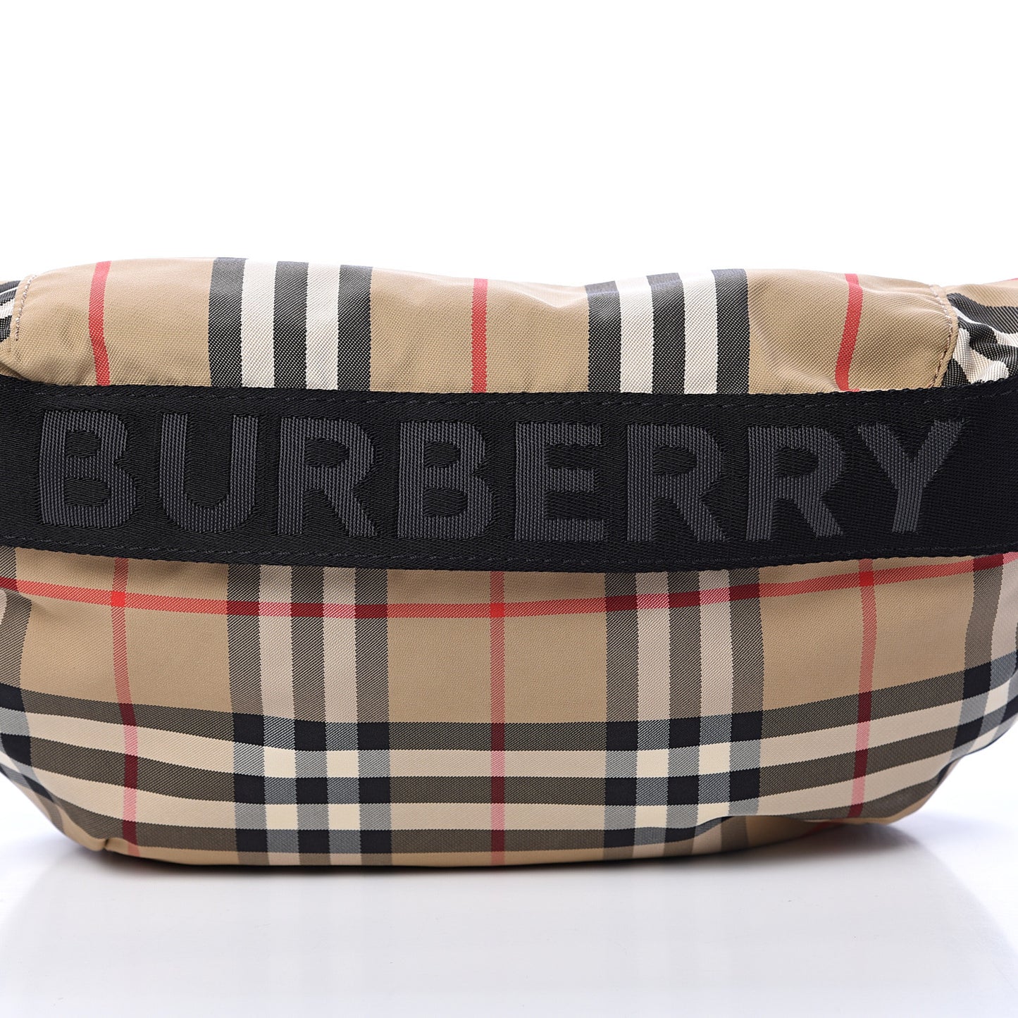 Nylon Vintage Check Sonny Bum Bag Archive Beige Black