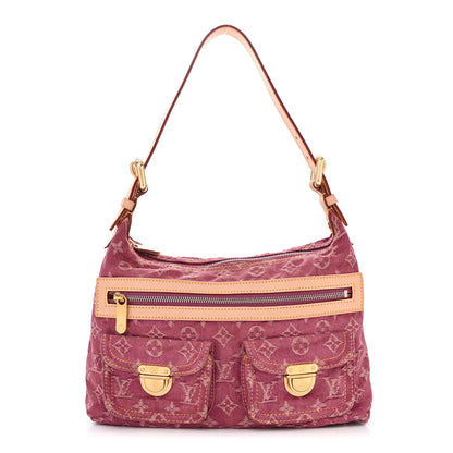 Louis Vuitton Denim Baggy PM Fuchsia 1 of 9