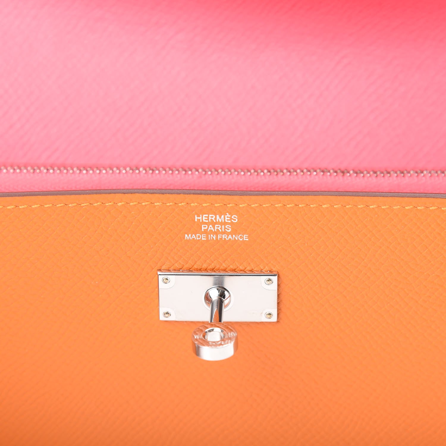 Hermes Epsom Kelly Longue Wallet Abricot Rose Azalee 6 of 8