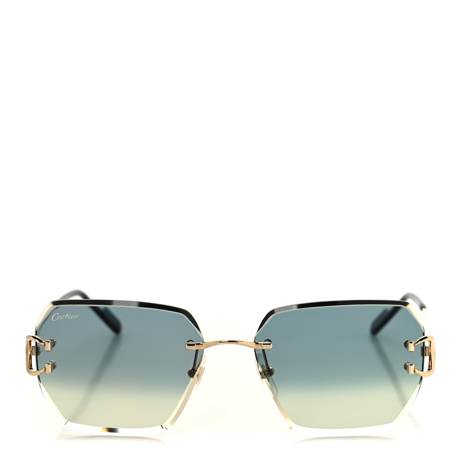 Cartier Metal C Decor Motif Sunglasses CT0466S Green 3 of 8